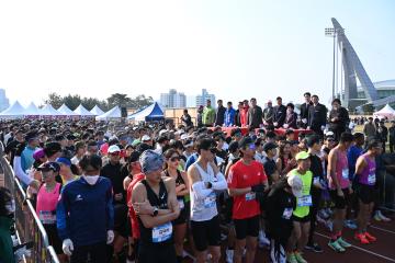 mbn 블루레이스 마라톤 대회