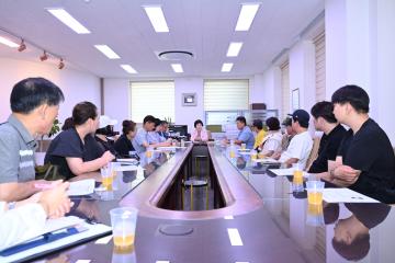 장평동 상가주민과의 간담회