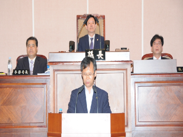 제6대 후반기 의장 후보 정견발표