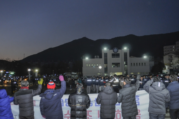 삼성중공업 거제조선소 근로자 격려 방문