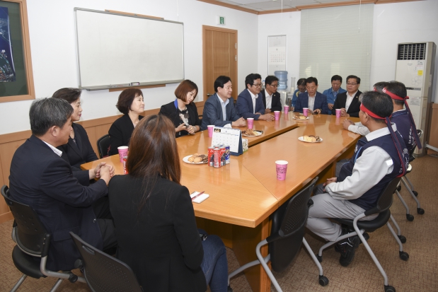 삼성중공업 격려 방문