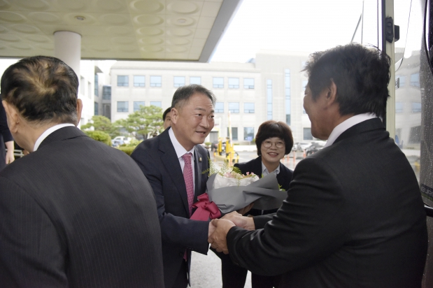 국제교류 야메시 방문단 환영식